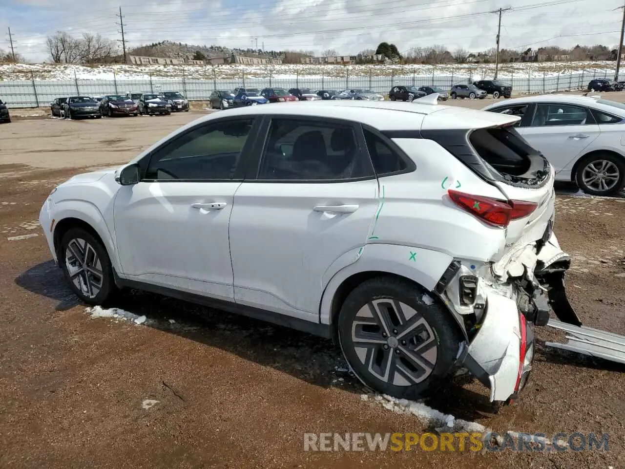 2 Photograph of a damaged car KM8K23AG6PU176694 HYUNDAI KONA 2023