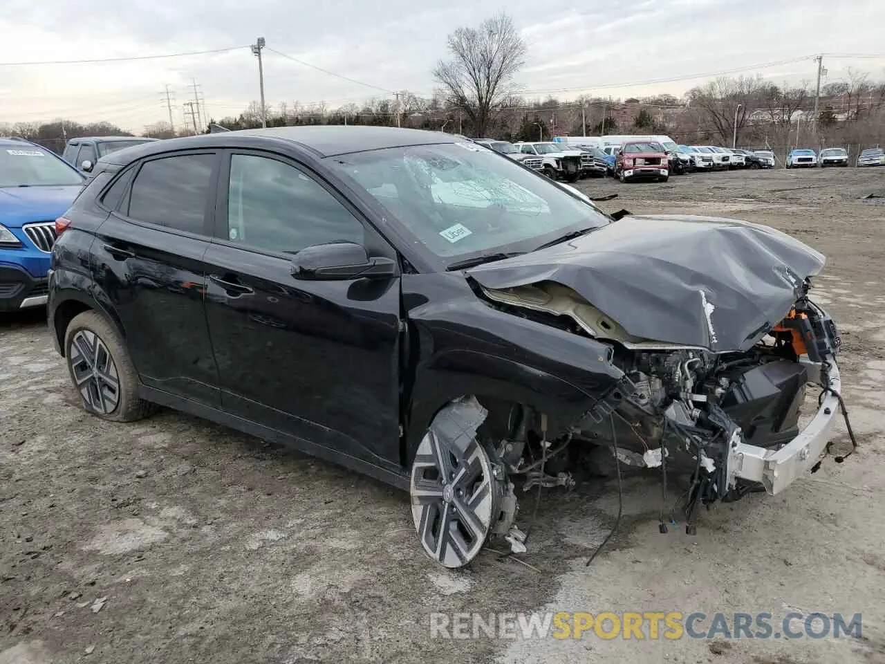 4 Photograph of a damaged car KM8K23AG6PU191437 HYUNDAI KONA 2023