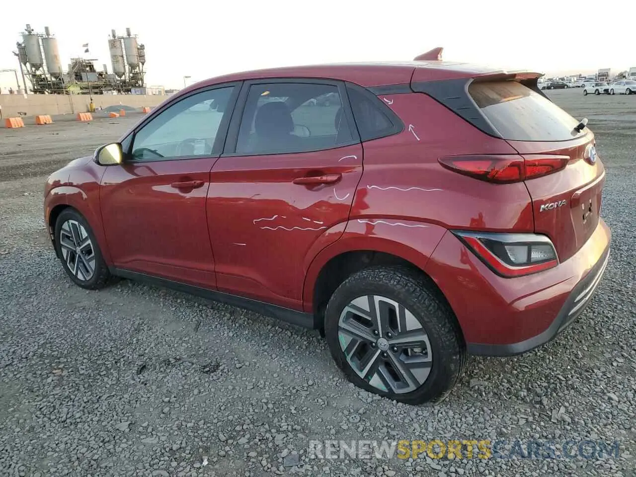 2 Photograph of a damaged car KM8K23AG7PU184917 HYUNDAI KONA 2023