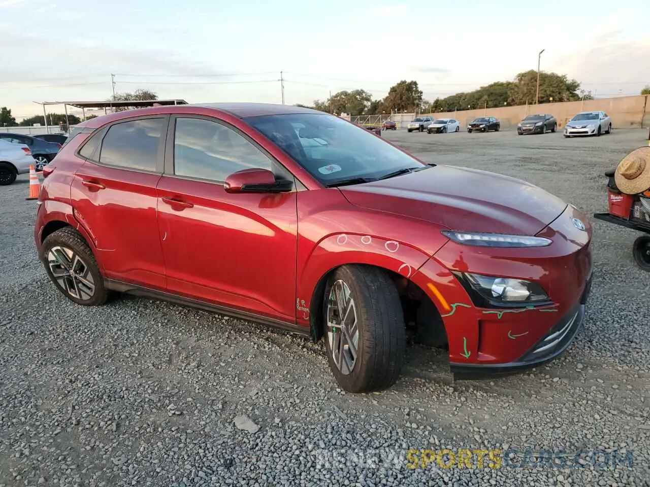 4 Photograph of a damaged car KM8K23AG7PU184917 HYUNDAI KONA 2023