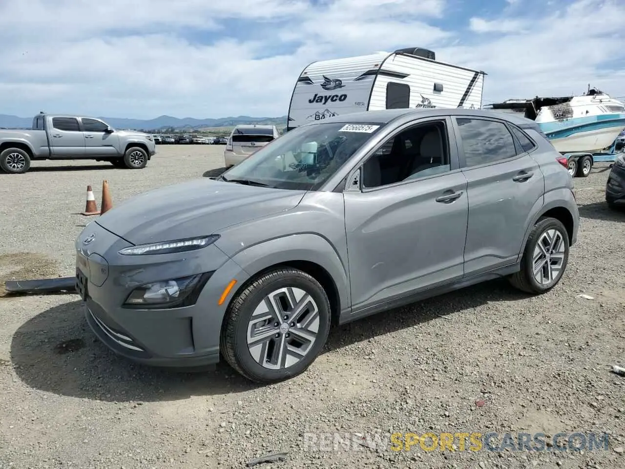 1 Photograph of a damaged car KM8K23AG8PU178737 HYUNDAI KONA 2023