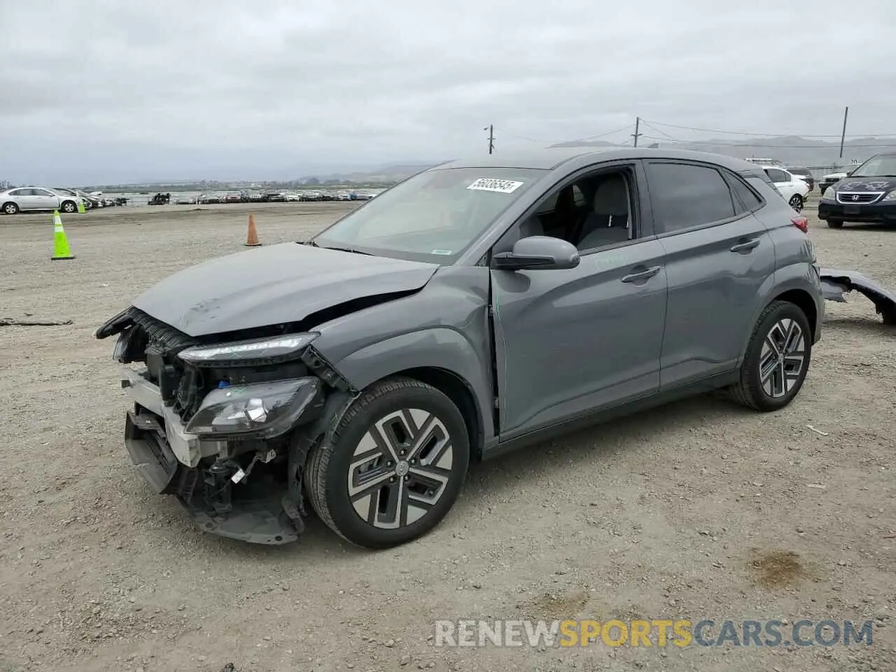 1 Photograph of a damaged car KM8K23AG9PU179329 HYUNDAI KONA 2023