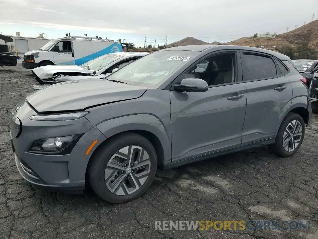 1 Photograph of a damaged car KM8K23AG9PU183722 HYUNDAI KONA 2023