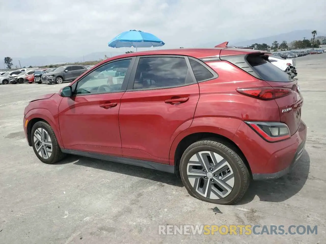 2 Photograph of a damaged car KM8K23AG9PU184403 HYUNDAI KONA 2023