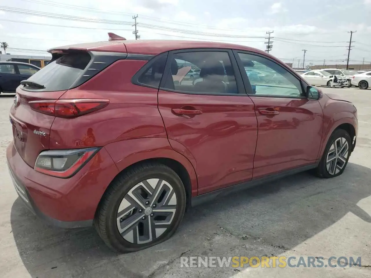 3 Photograph of a damaged car KM8K23AG9PU184403 HYUNDAI KONA 2023