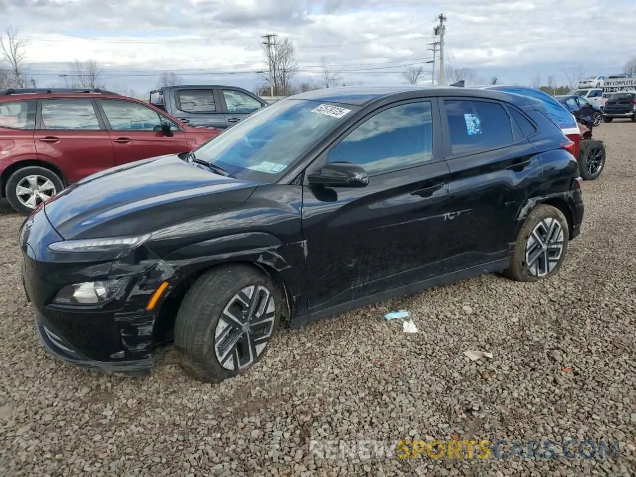 1 Photograph of a damaged car KM8K23AGXPU165861 HYUNDAI KONA 2023