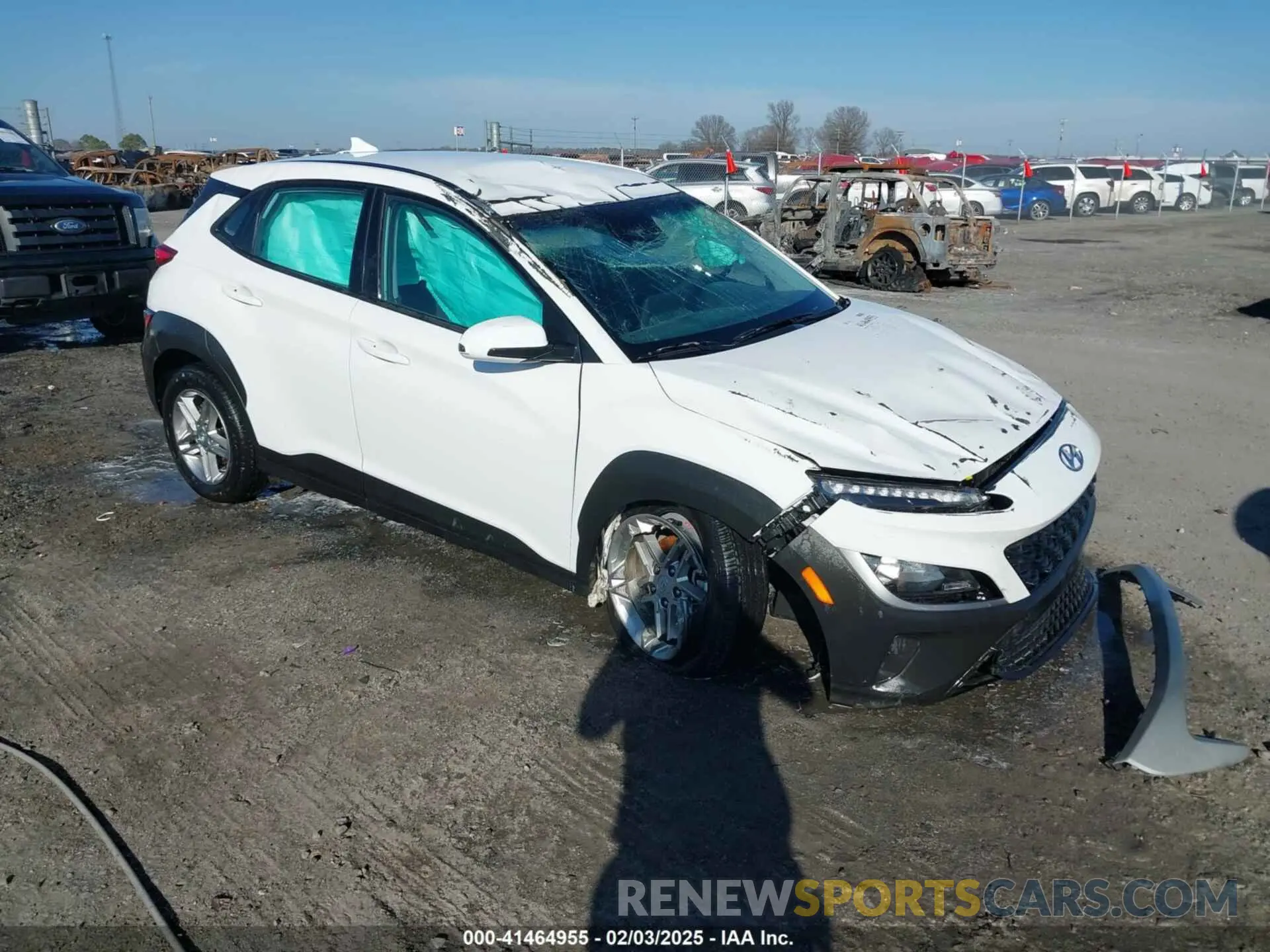 1 Photograph of a damaged car KM8K2CAB0PU061691 HYUNDAI KONA 2023