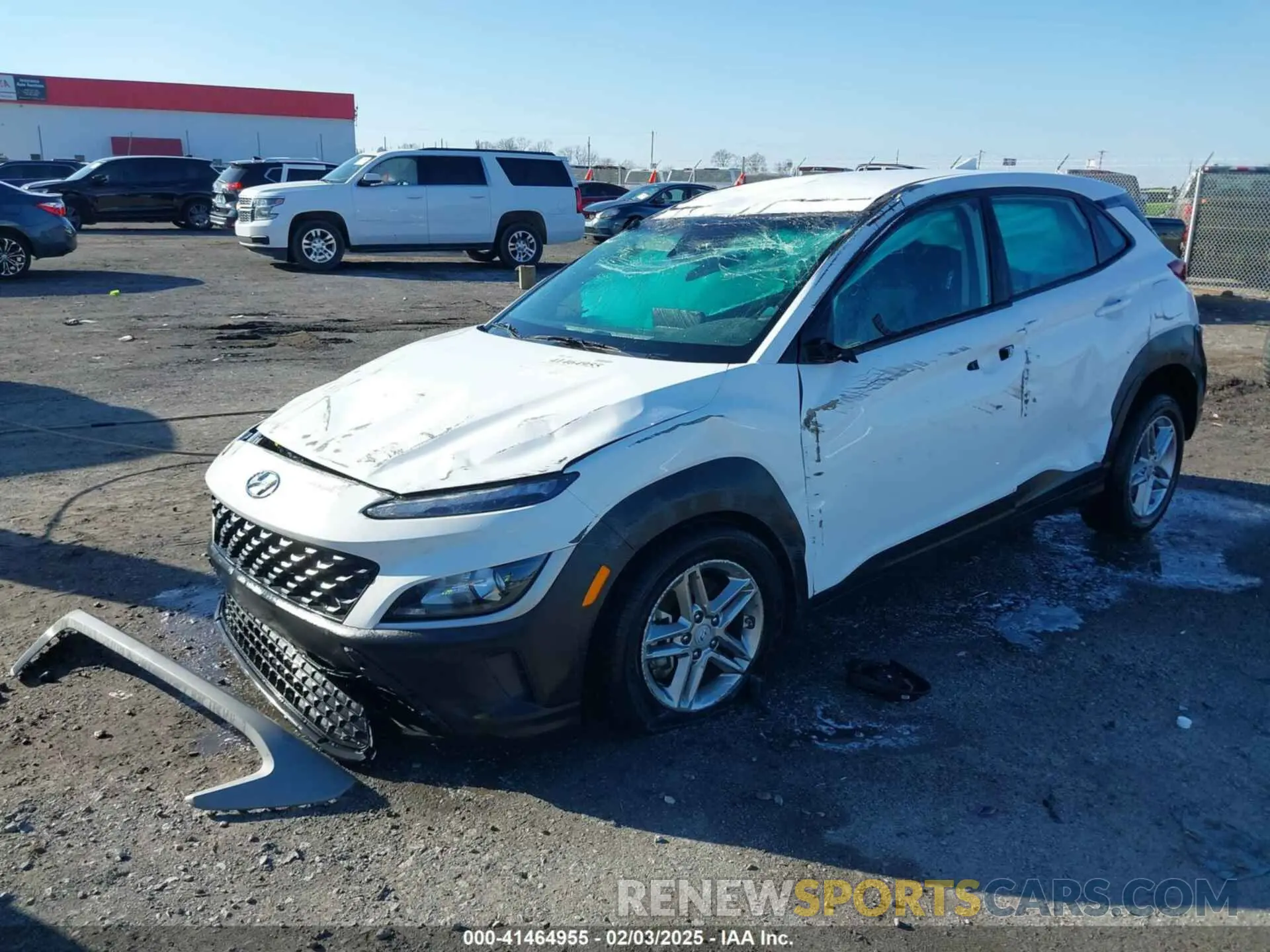 2 Photograph of a damaged car KM8K2CAB0PU061691 HYUNDAI KONA 2023