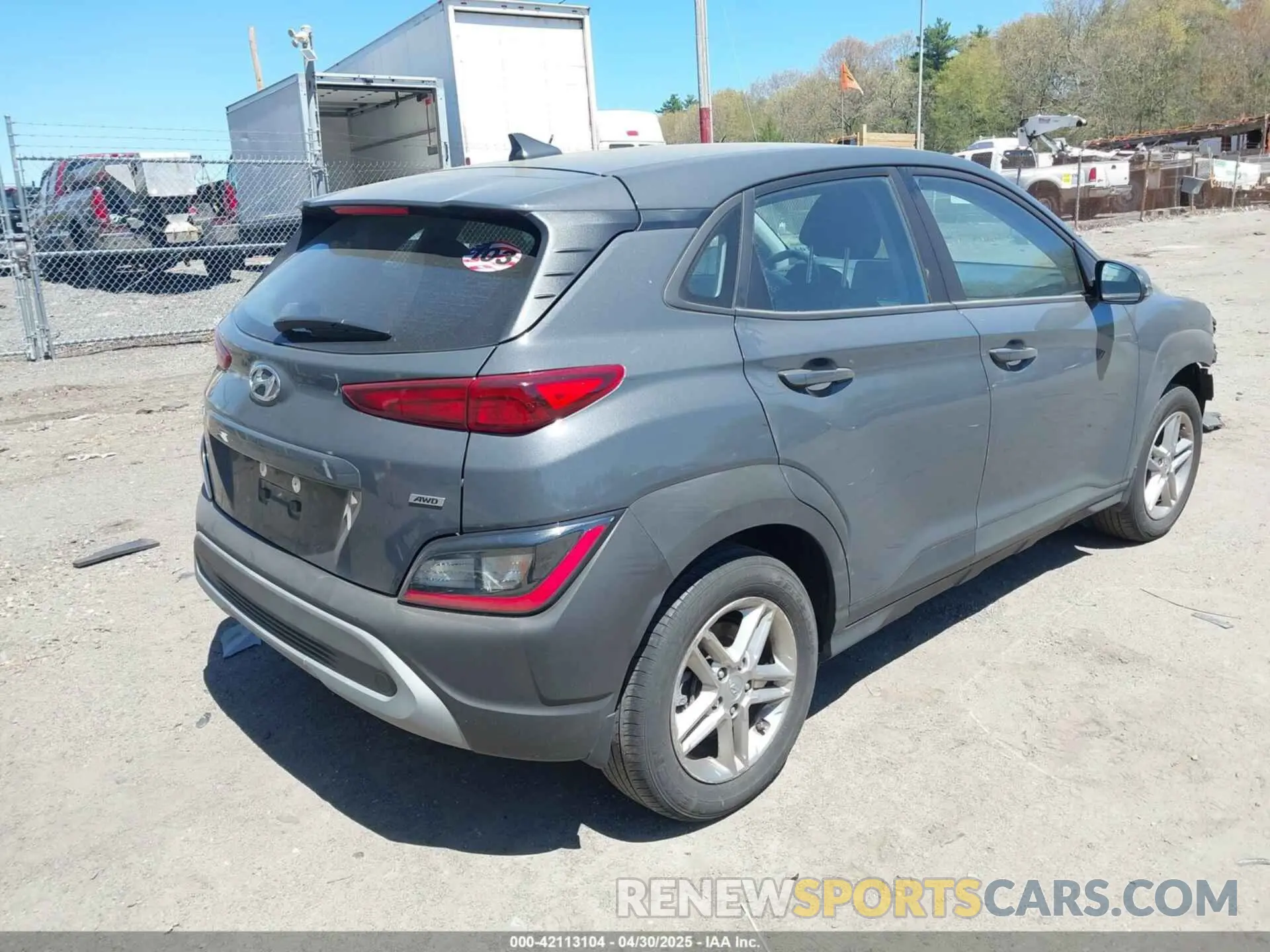 4 Photograph of a damaged car KM8K2CAB2PU042124 HYUNDAI KONA 2023