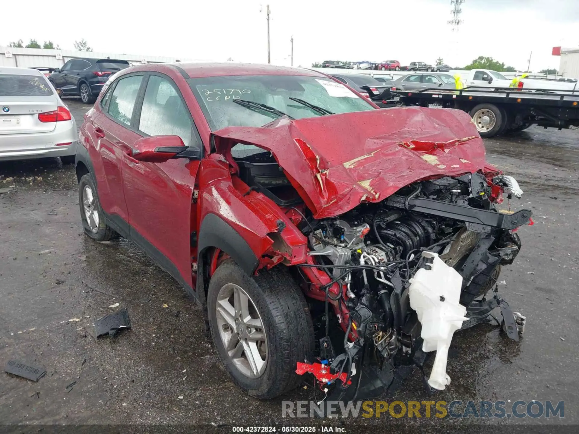 1 Photograph of a damaged car KM8K2CAB3PU056890 HYUNDAI KONA 2023