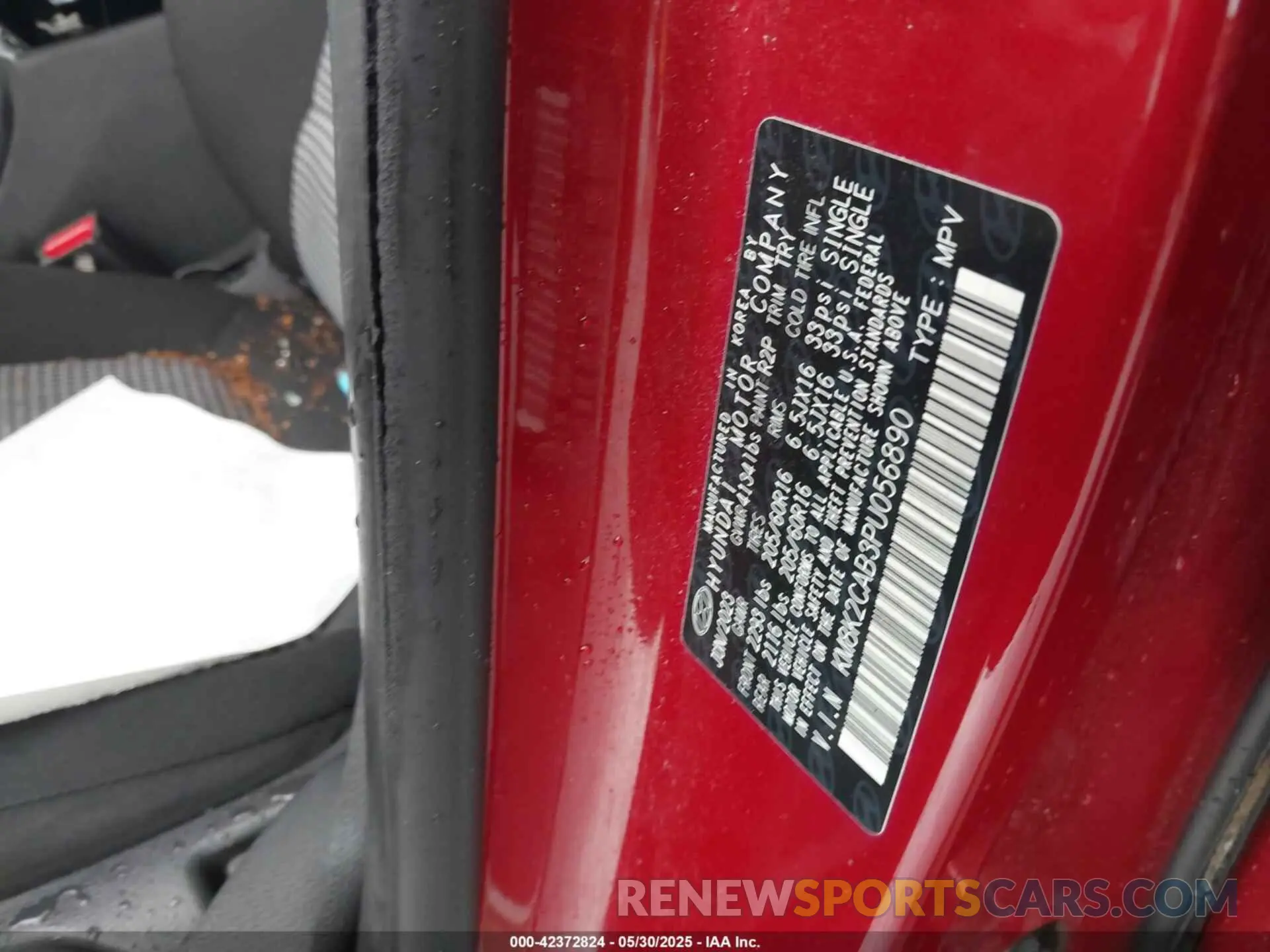 9 Photograph of a damaged car KM8K2CAB3PU056890 HYUNDAI KONA 2023
