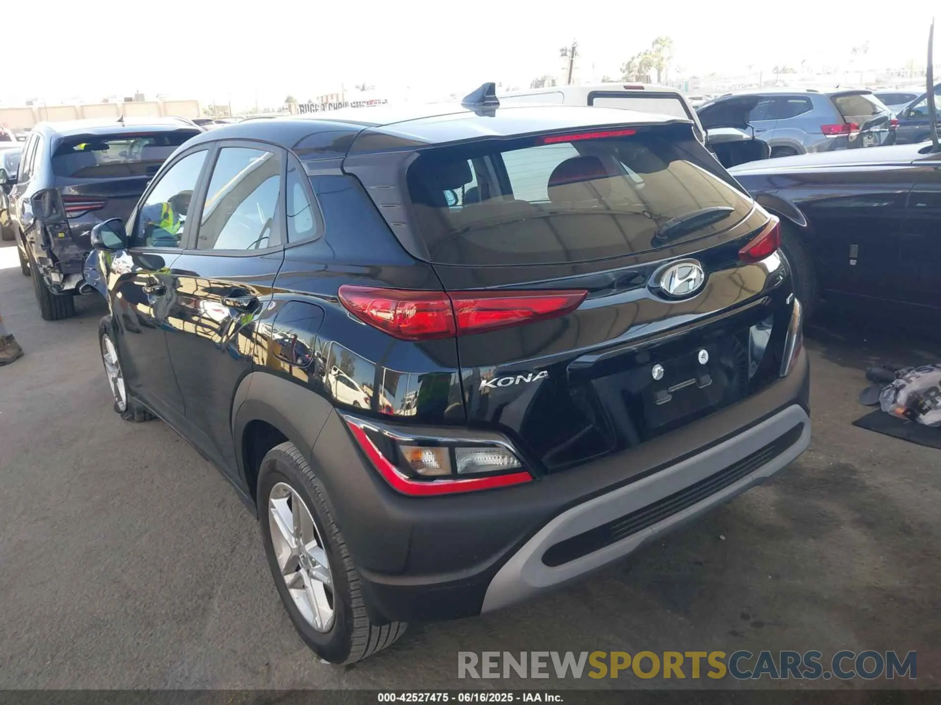3 Photograph of a damaged car KM8K2CAB4PU056655 HYUNDAI KONA 2023