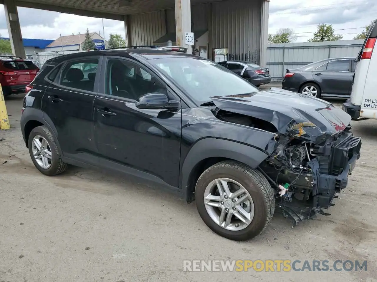 4 Photograph of a damaged car KM8K2CAB4PU995675 HYUNDAI KONA 2023