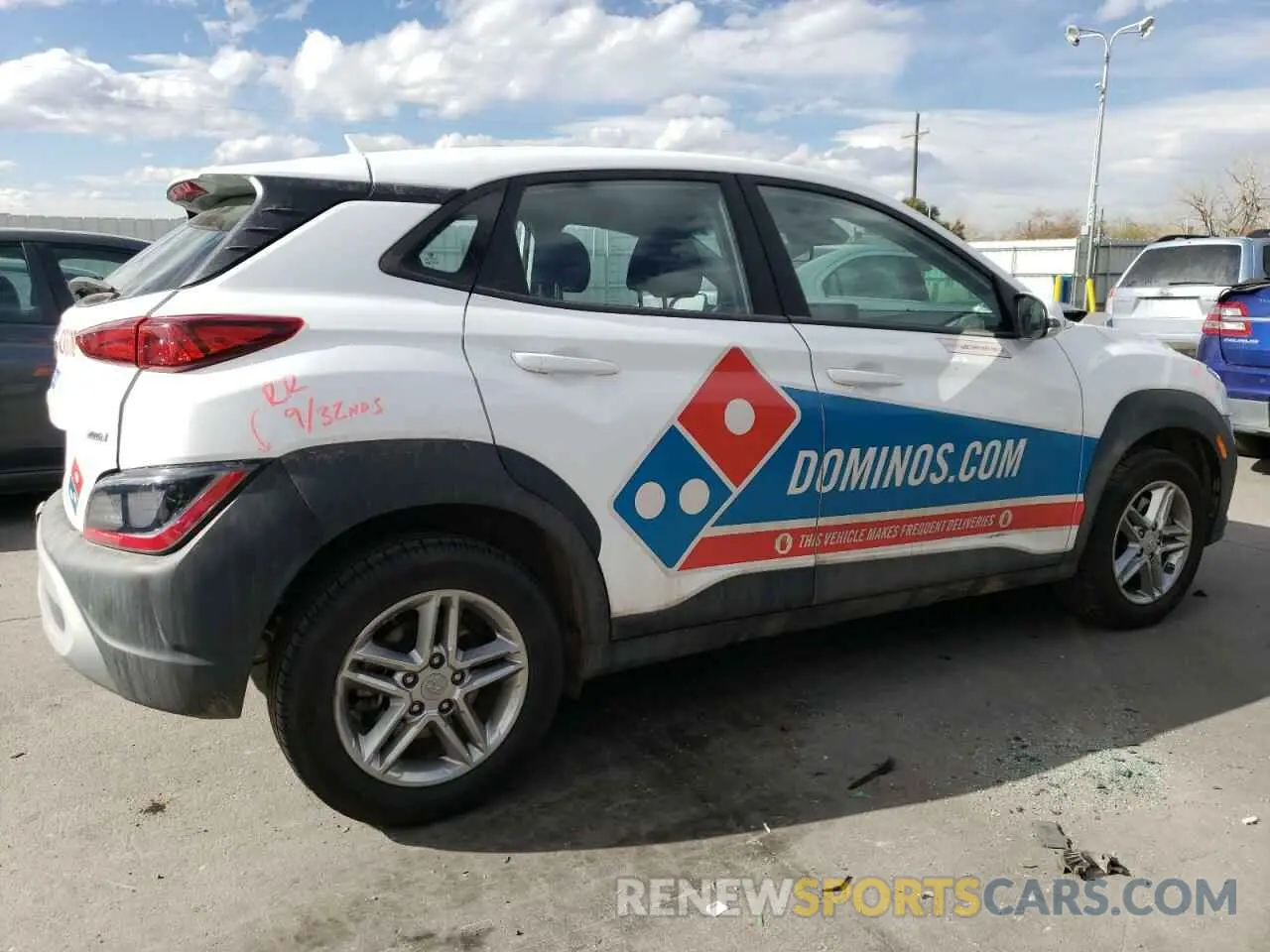 3 Photograph of a damaged car KM8K2CAB5PU029027 HYUNDAI KONA 2023