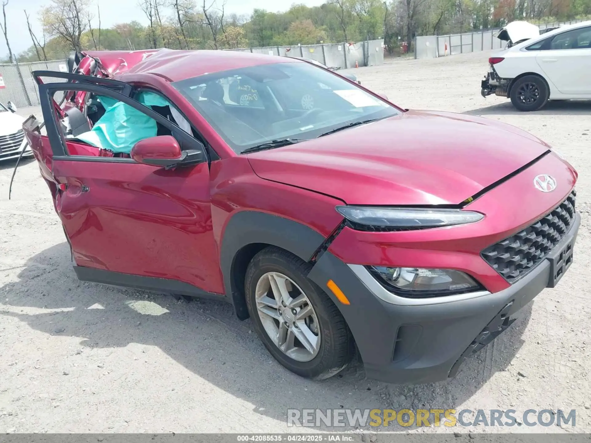 1 Photograph of a damaged car KM8K2CAB5PU058799 HYUNDAI KONA 2023