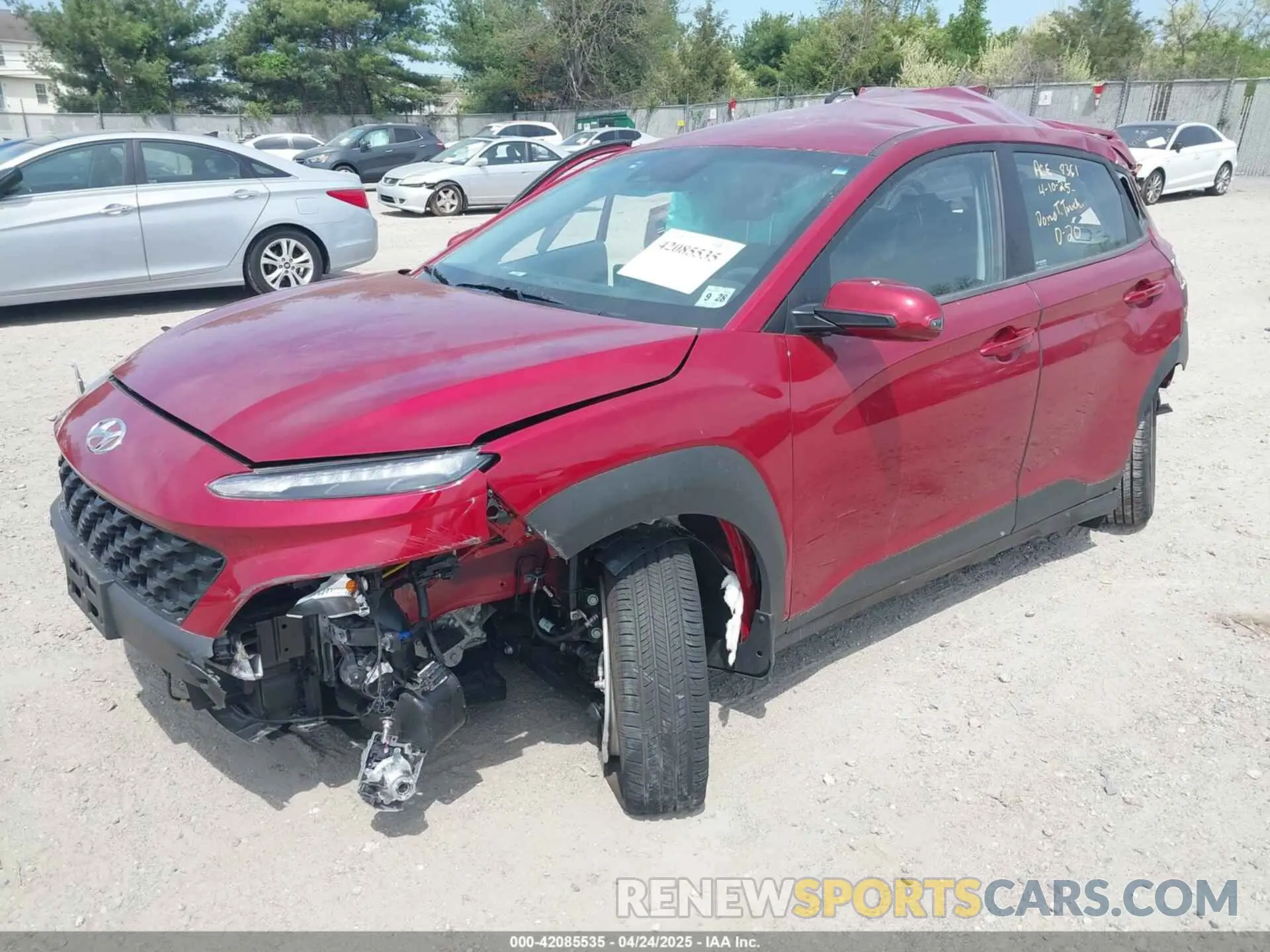 2 Photograph of a damaged car KM8K2CAB5PU058799 HYUNDAI KONA 2023