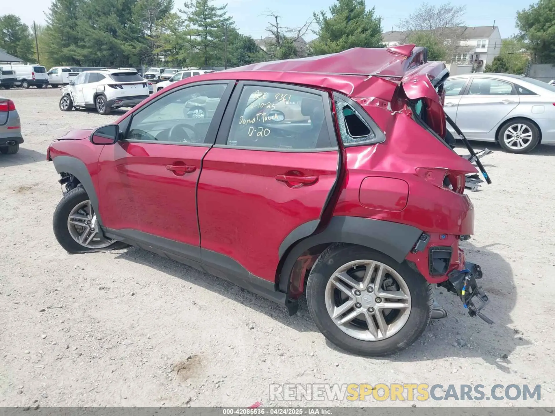 3 Photograph of a damaged car KM8K2CAB5PU058799 HYUNDAI KONA 2023