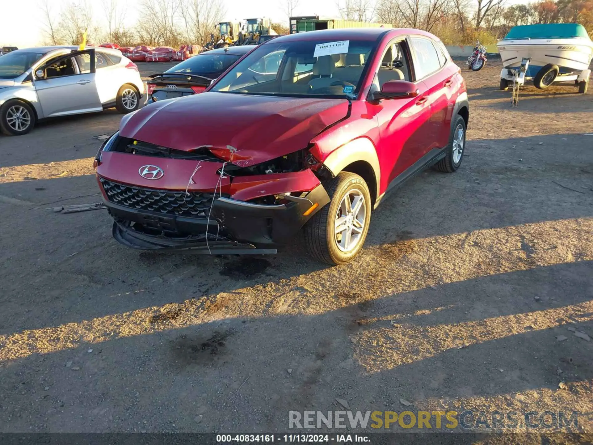 2 Photograph of a damaged car KM8K2CAB6PU048931 HYUNDAI KONA 2023