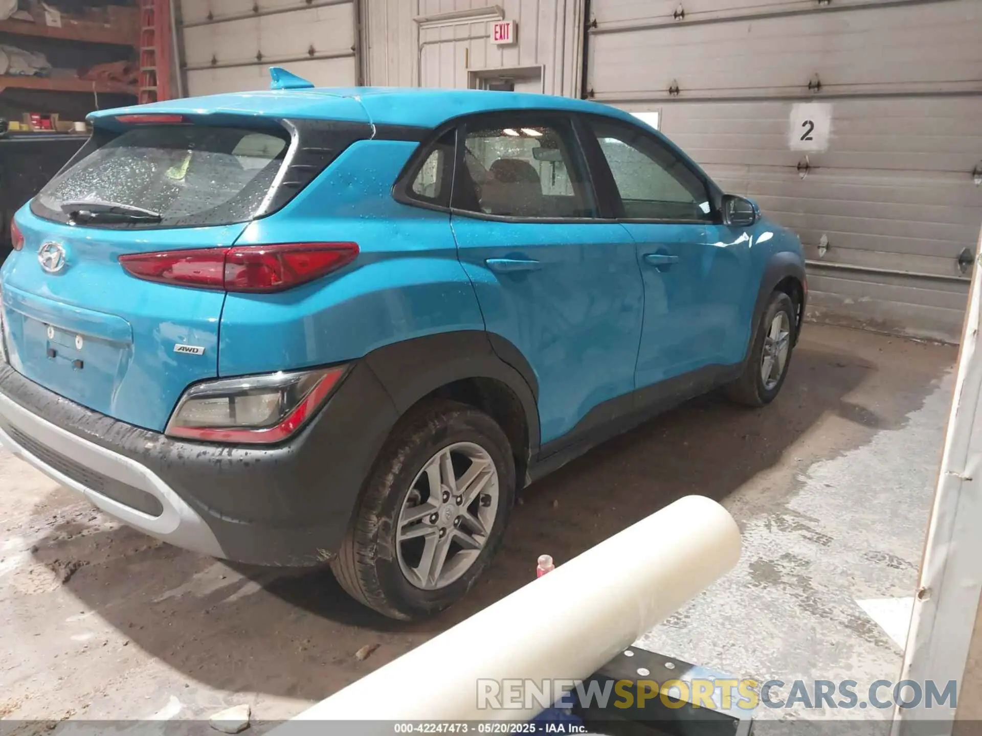 4 Photograph of a damaged car KM8K2CAB6PU930357 HYUNDAI KONA 2023