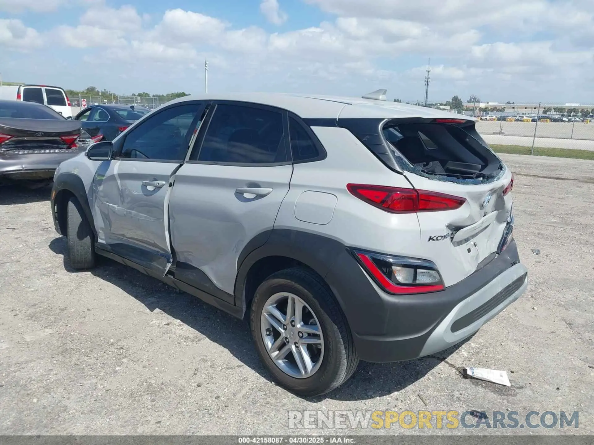 3 Photograph of a damaged car KM8K2CAB7PU049408 HYUNDAI KONA 2023