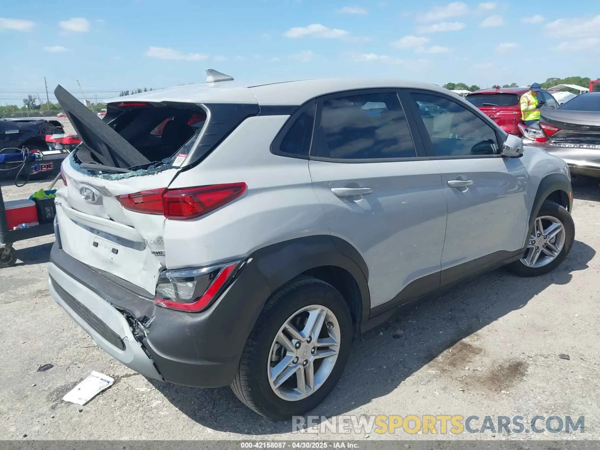 4 Photograph of a damaged car KM8K2CAB7PU049408 HYUNDAI KONA 2023