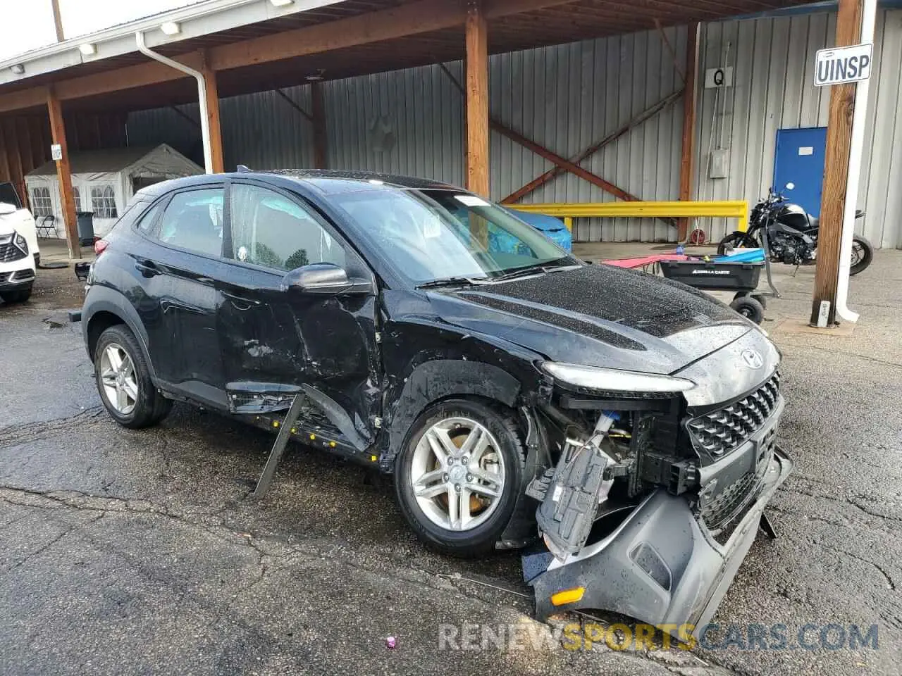 4 Photograph of a damaged car KM8K2CAB9PU930093 HYUNDAI KONA 2023