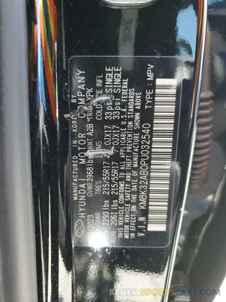 13 Photograph of a damaged car KM8K32AB0PU032540 HYUNDAI KONA 2023