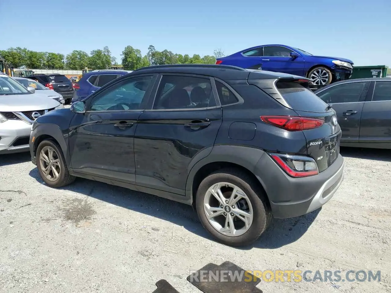 2 Photograph of a damaged car KM8K32AB0PU032540 HYUNDAI KONA 2023