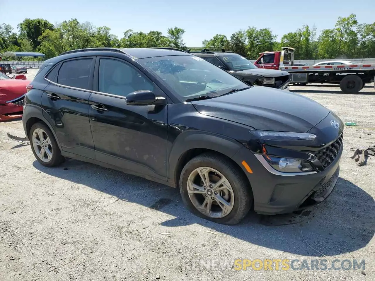 4 Photograph of a damaged car KM8K32AB0PU032540 HYUNDAI KONA 2023
