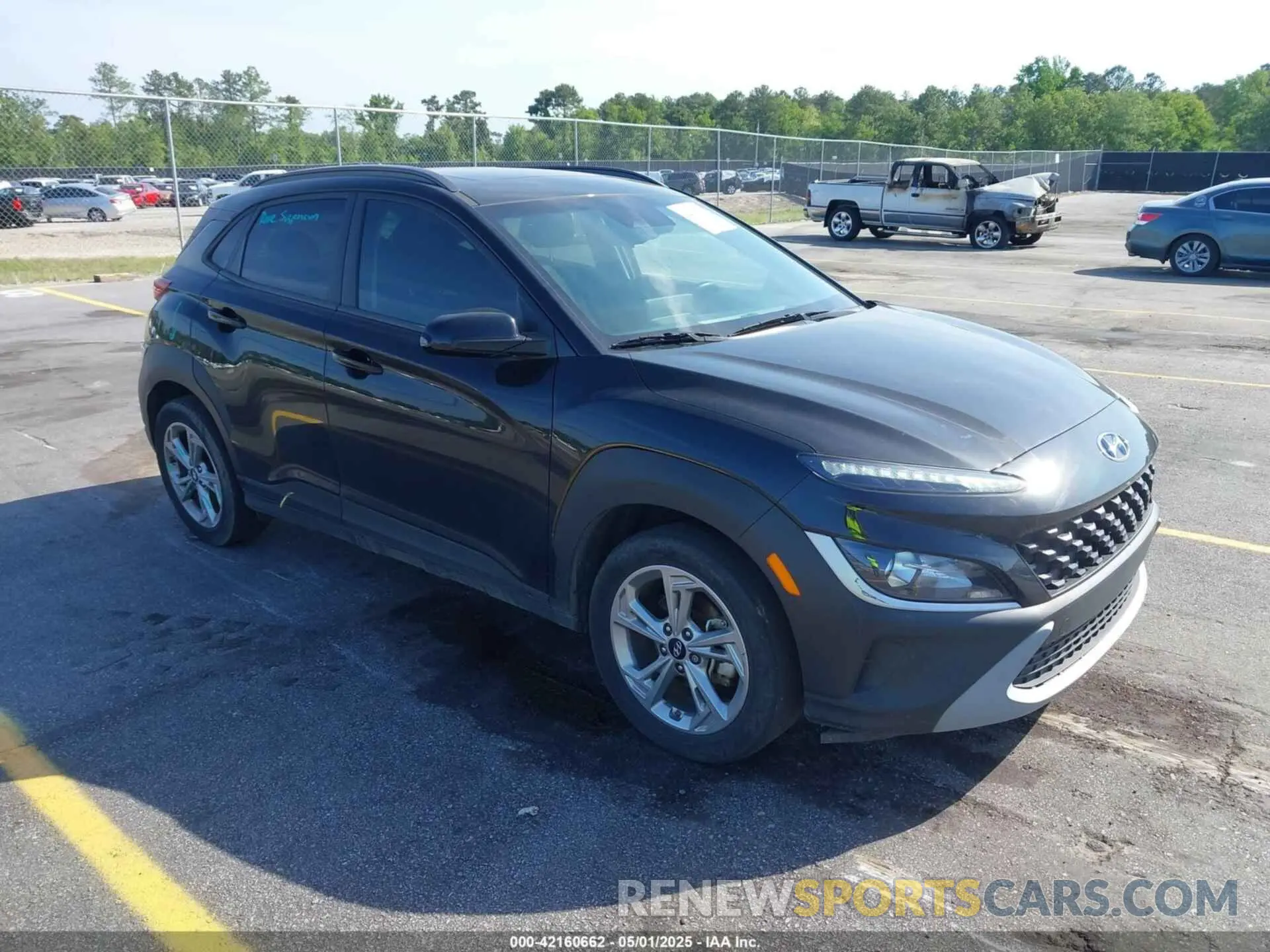 1 Photograph of a damaged car KM8K32AB0PU936064 HYUNDAI KONA 2023