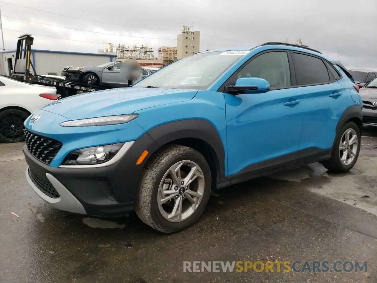1 Photograph of a damaged car KM8K32AB0PU979500 HYUNDAI KONA 2023