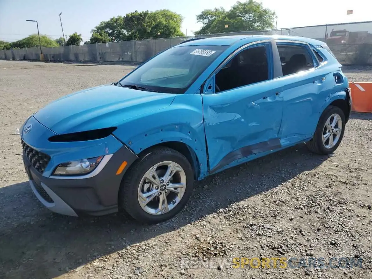 1 Photograph of a damaged car KM8K32AB1PU965573 HYUNDAI KONA 2023