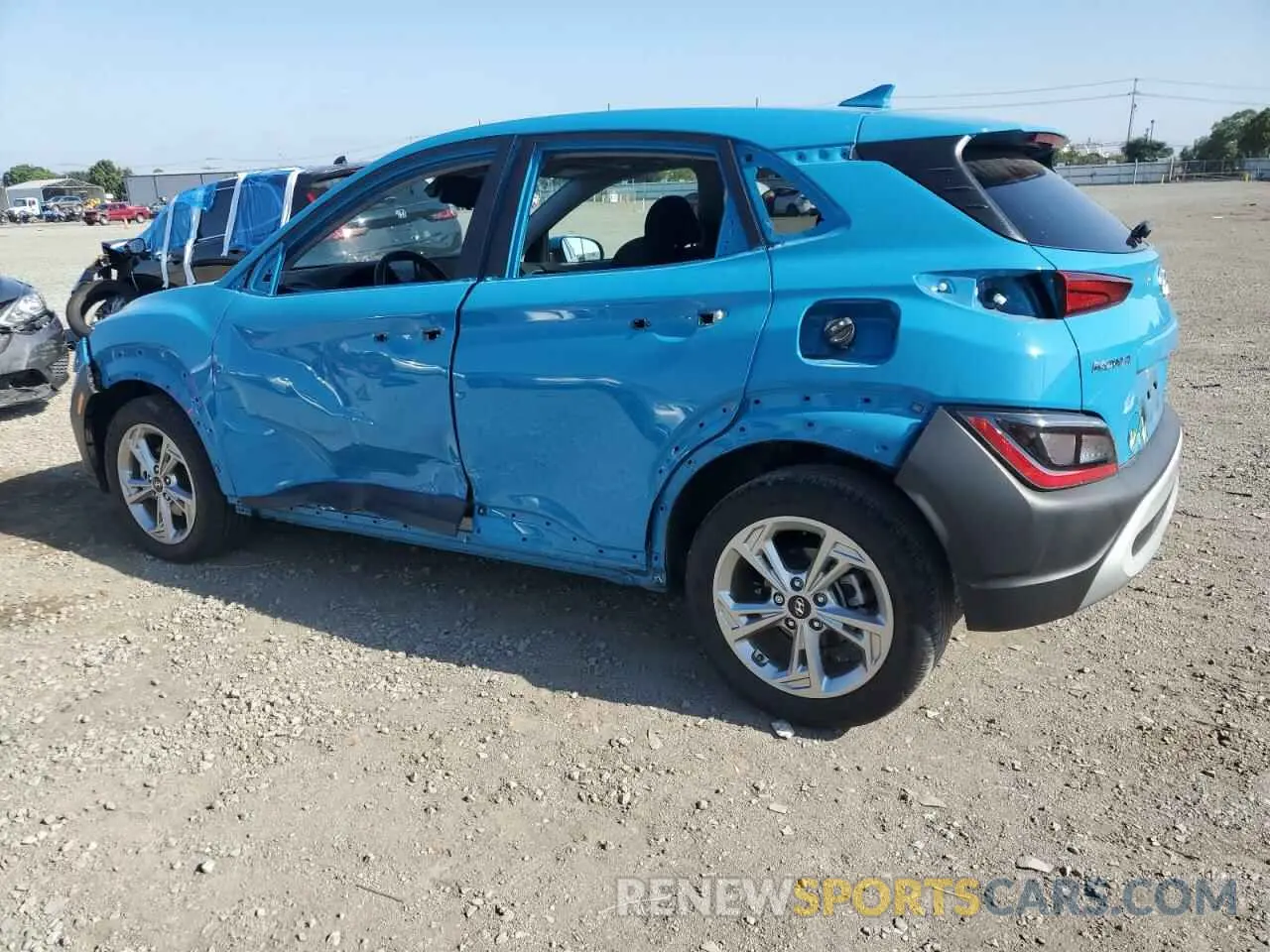 2 Photograph of a damaged car KM8K32AB1PU965573 HYUNDAI KONA 2023