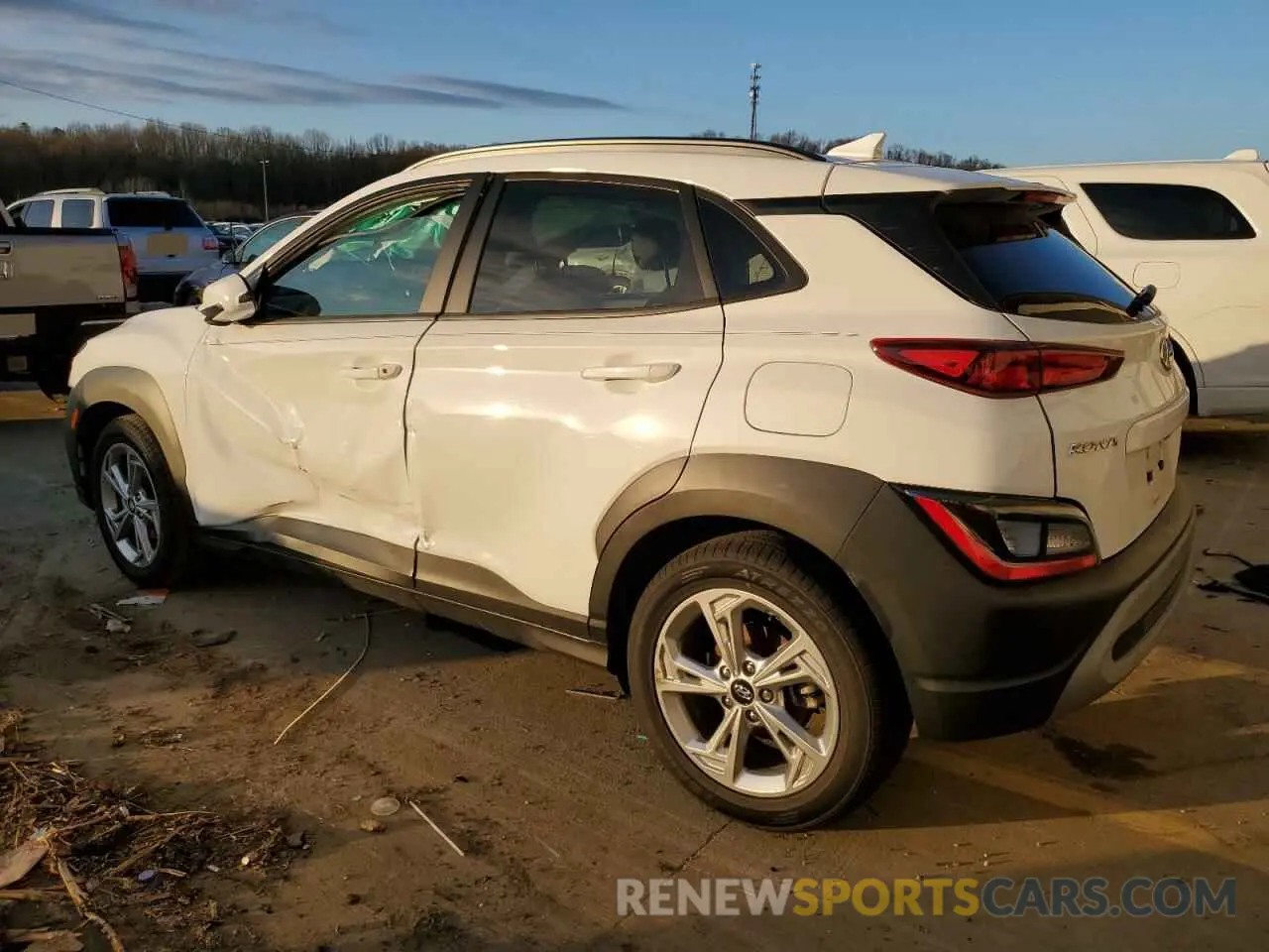 2 Photograph of a damaged car KM8K32AB2PU018011 HYUNDAI KONA 2023
