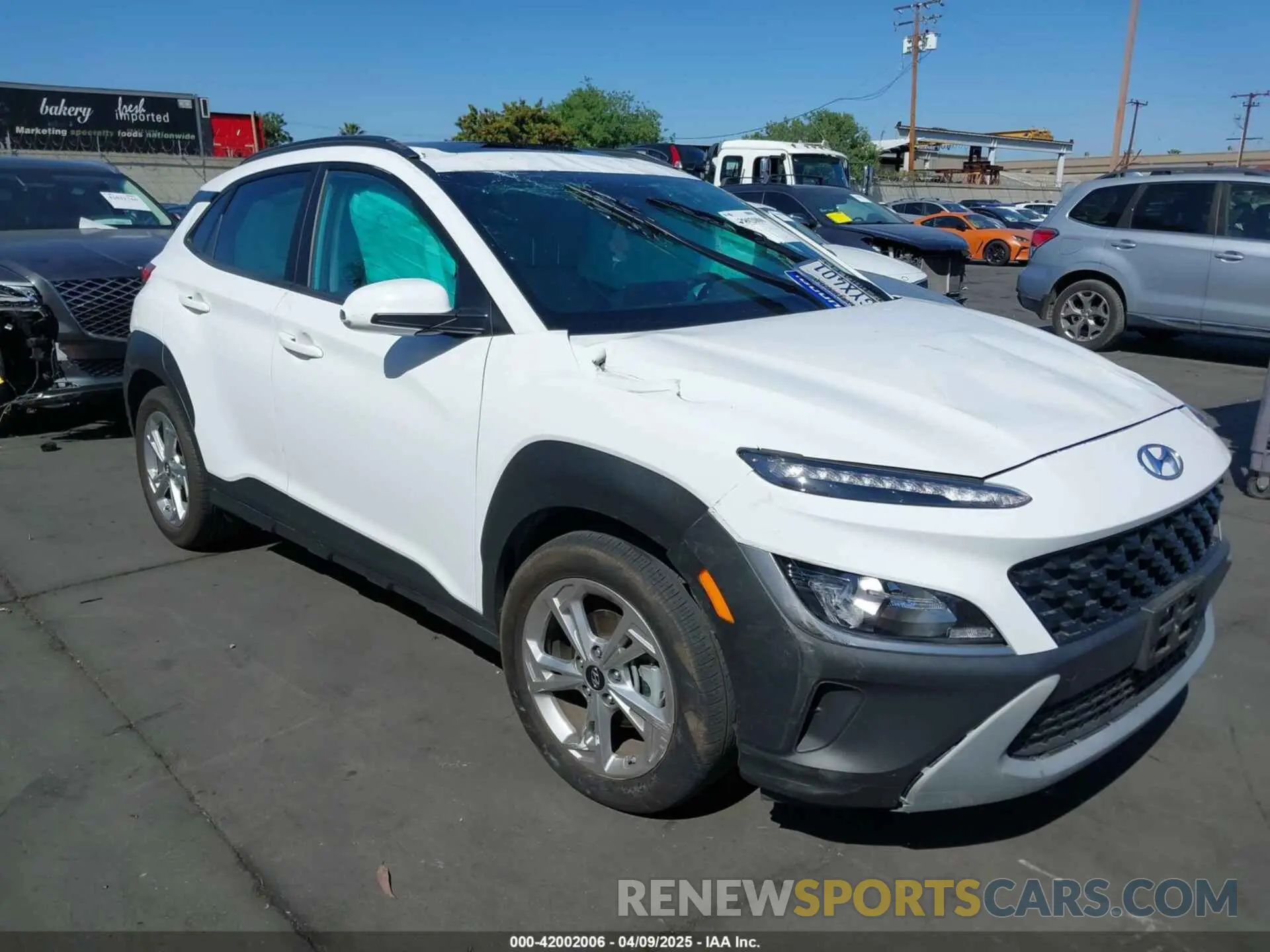 1 Photograph of a damaged car KM8K32AB3PU049347 HYUNDAI KONA 2023