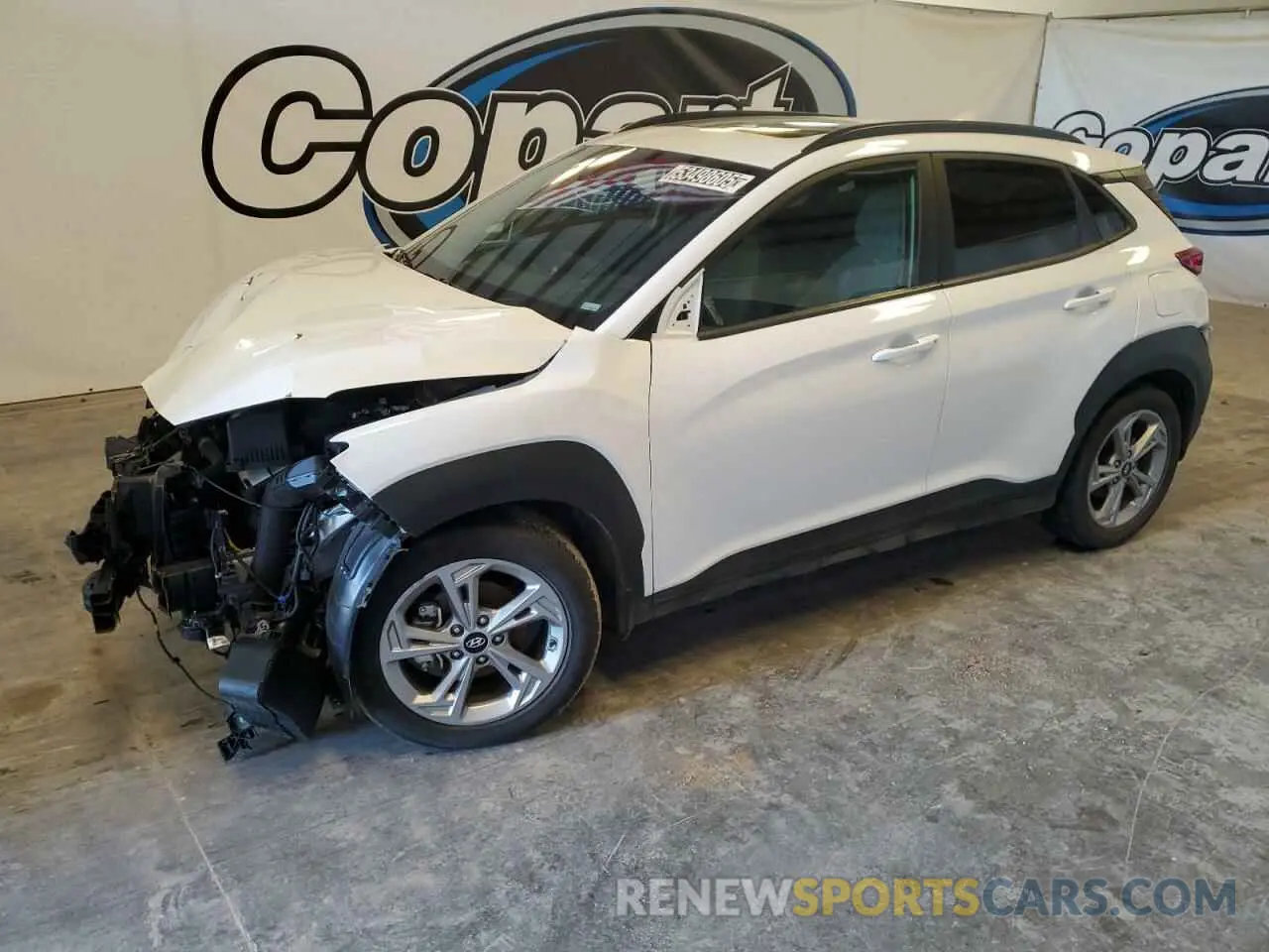1 Photograph of a damaged car KM8K32AB5PU062861 HYUNDAI KONA 2023