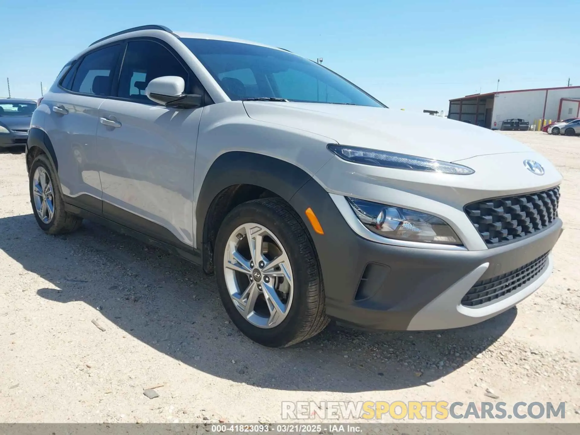 1 Photograph of a damaged car KM8K32AB8PU960824 HYUNDAI KONA 2023