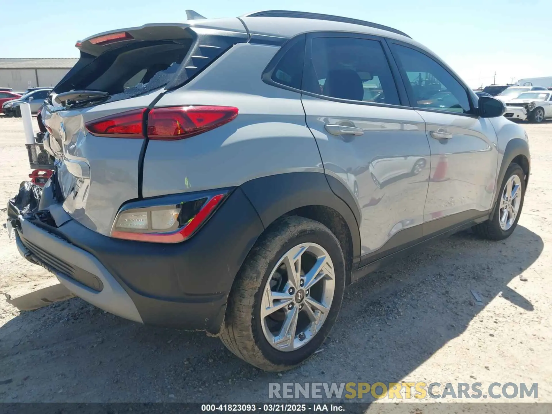 4 Photograph of a damaged car KM8K32AB8PU960824 HYUNDAI KONA 2023