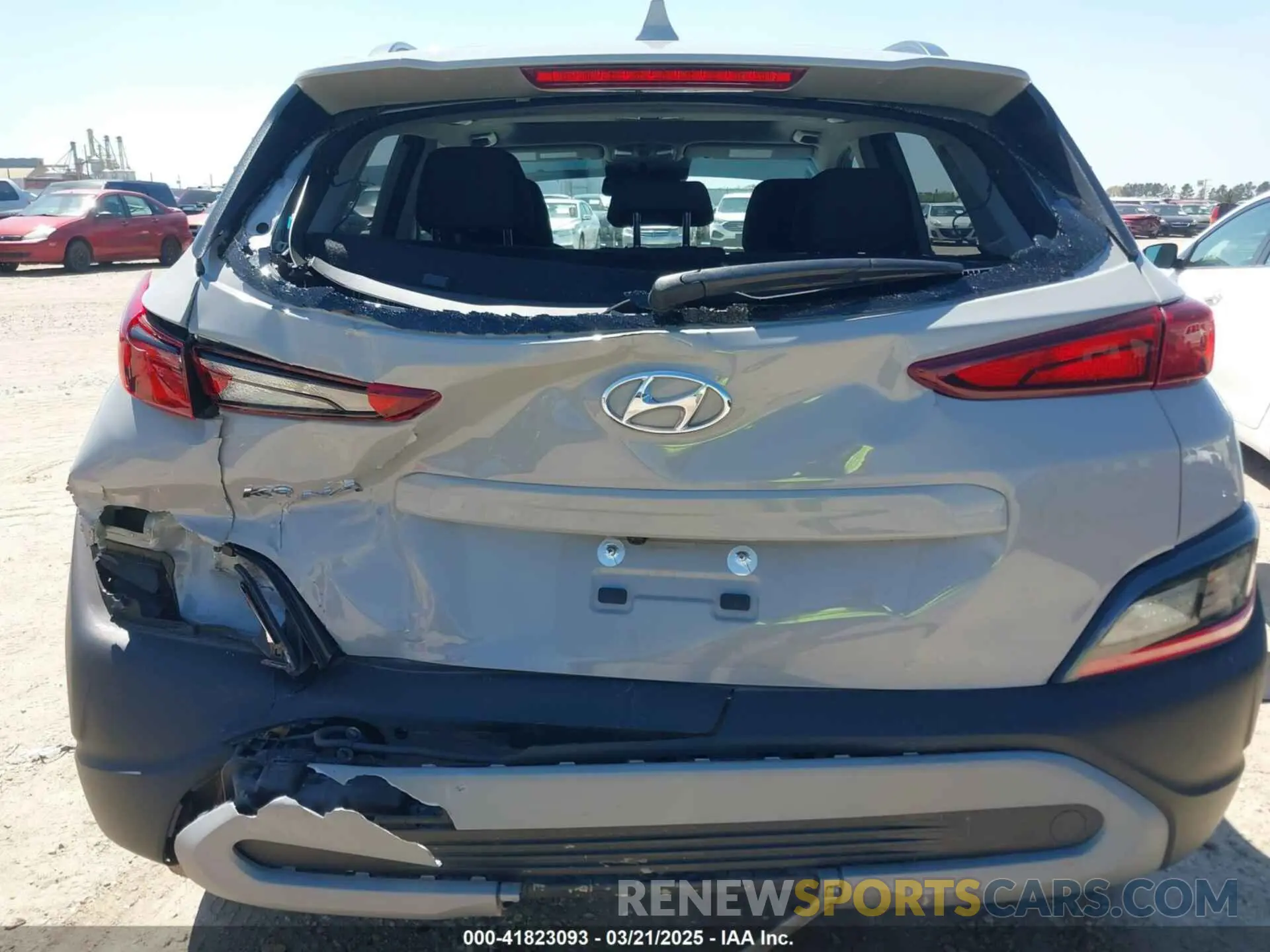 6 Photograph of a damaged car KM8K32AB8PU960824 HYUNDAI KONA 2023