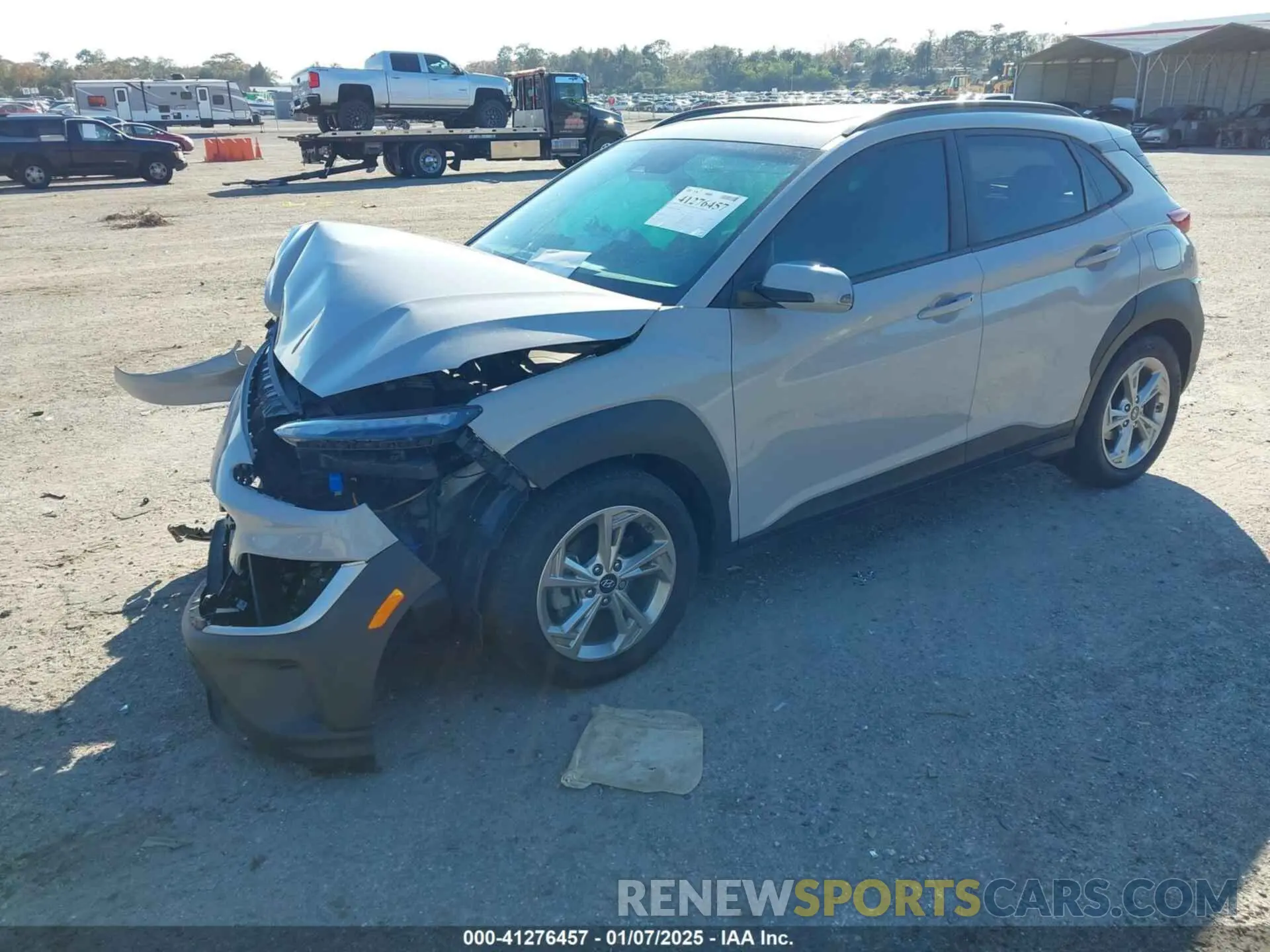 2 Photograph of a damaged car KM8K32ABXPU960873 HYUNDAI KONA 2023