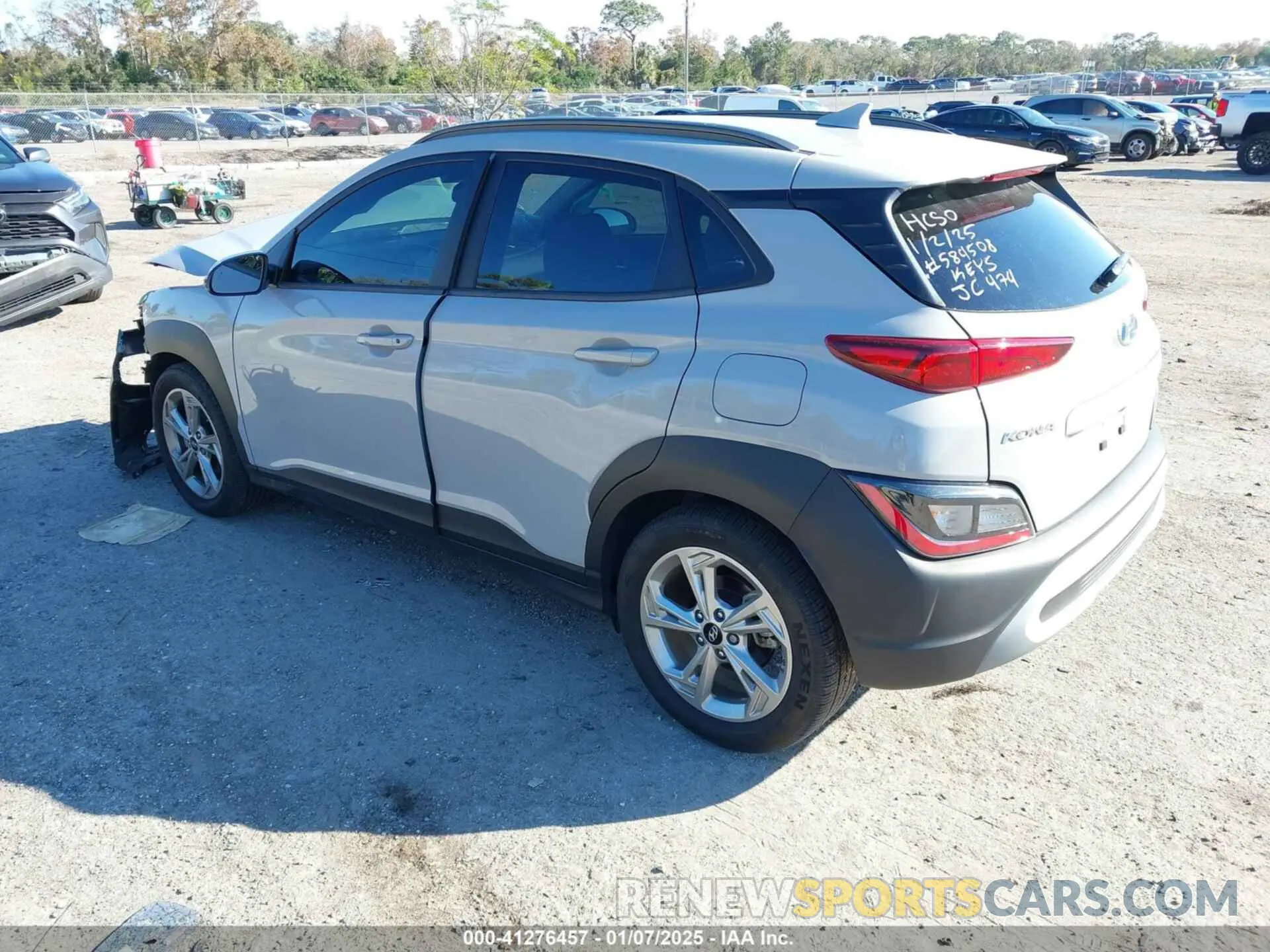3 Photograph of a damaged car KM8K32ABXPU960873 HYUNDAI KONA 2023