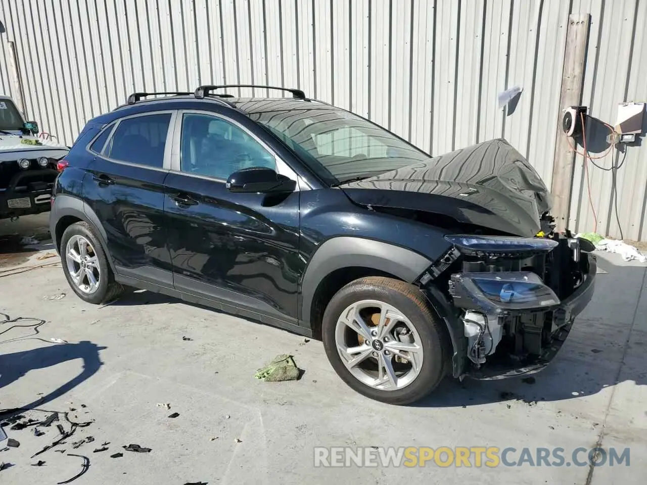 4 Photograph of a damaged car KM8K32ABXPU974059 HYUNDAI KONA 2023