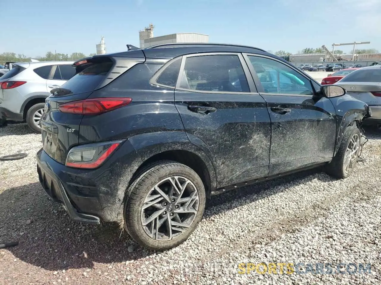 3 Photograph of a damaged car KM8K33A34PU930802 HYUNDAI KONA 2023