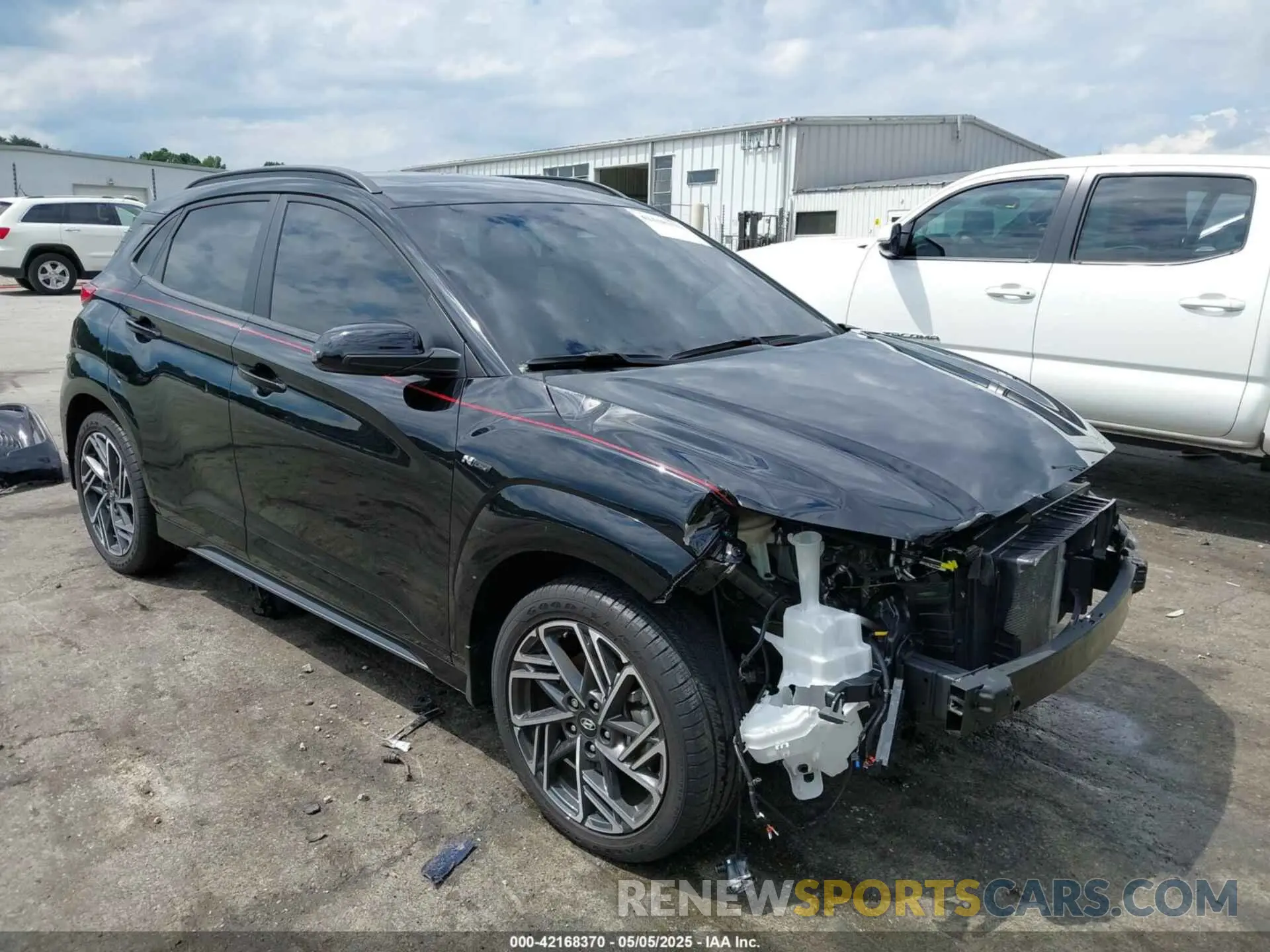 1 Photograph of a damaged car KM8K33A35PU002013 HYUNDAI KONA 2023