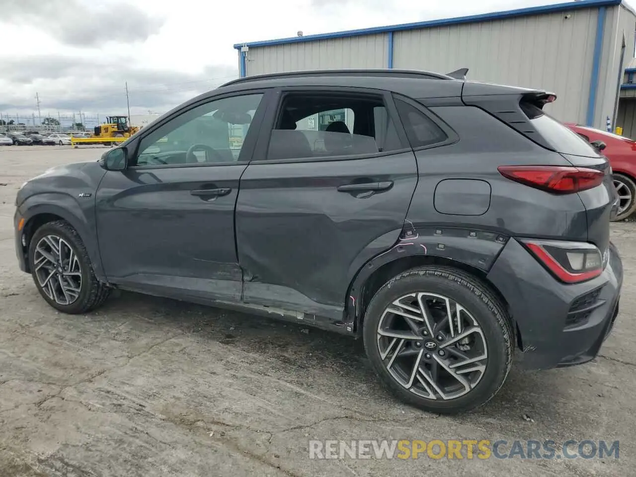 2 Photograph of a damaged car KM8K33A36PU023422 HYUNDAI KONA 2023