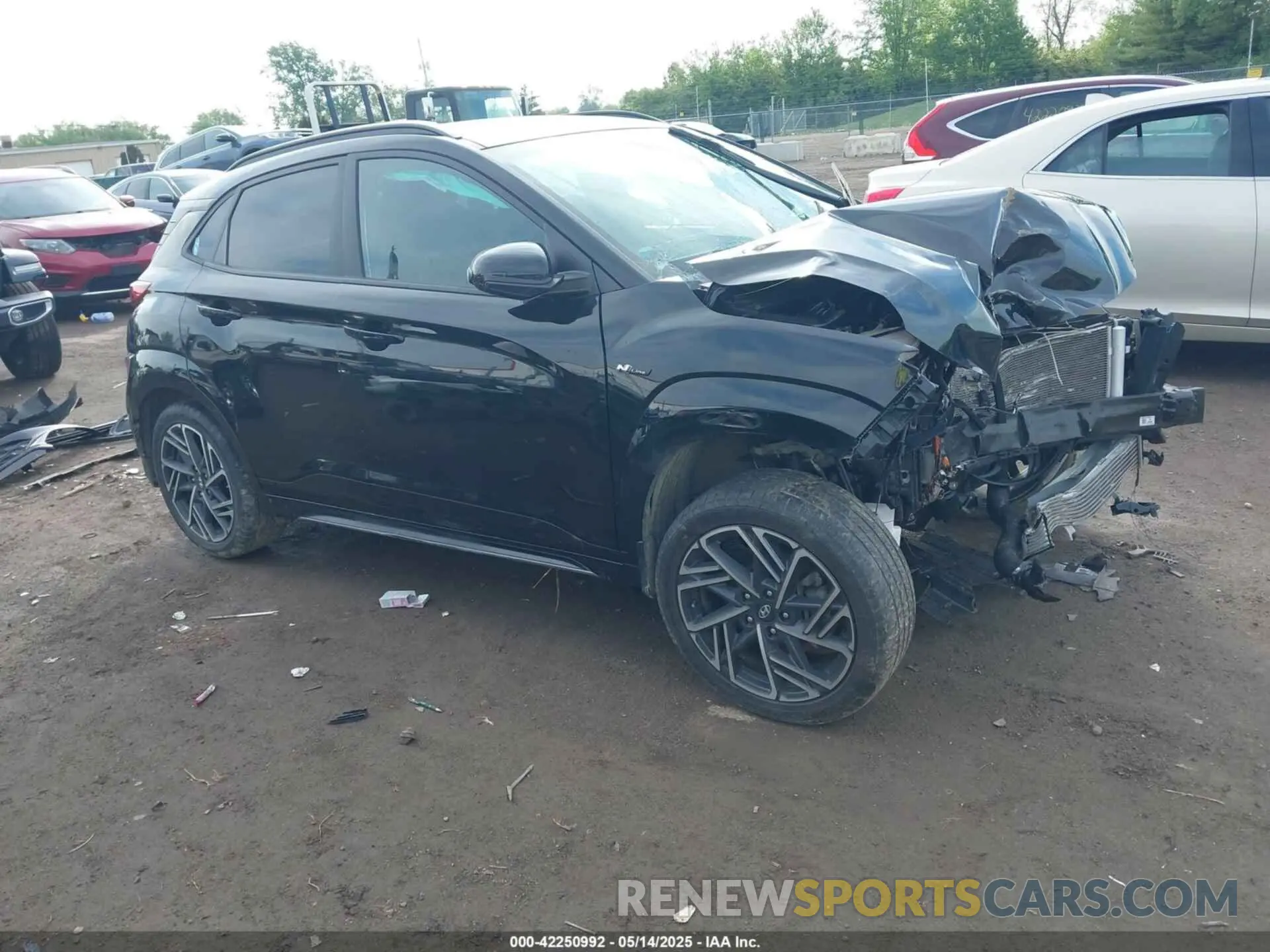 1 Photograph of a damaged car KM8K33A39PU948888 HYUNDAI KONA 2023