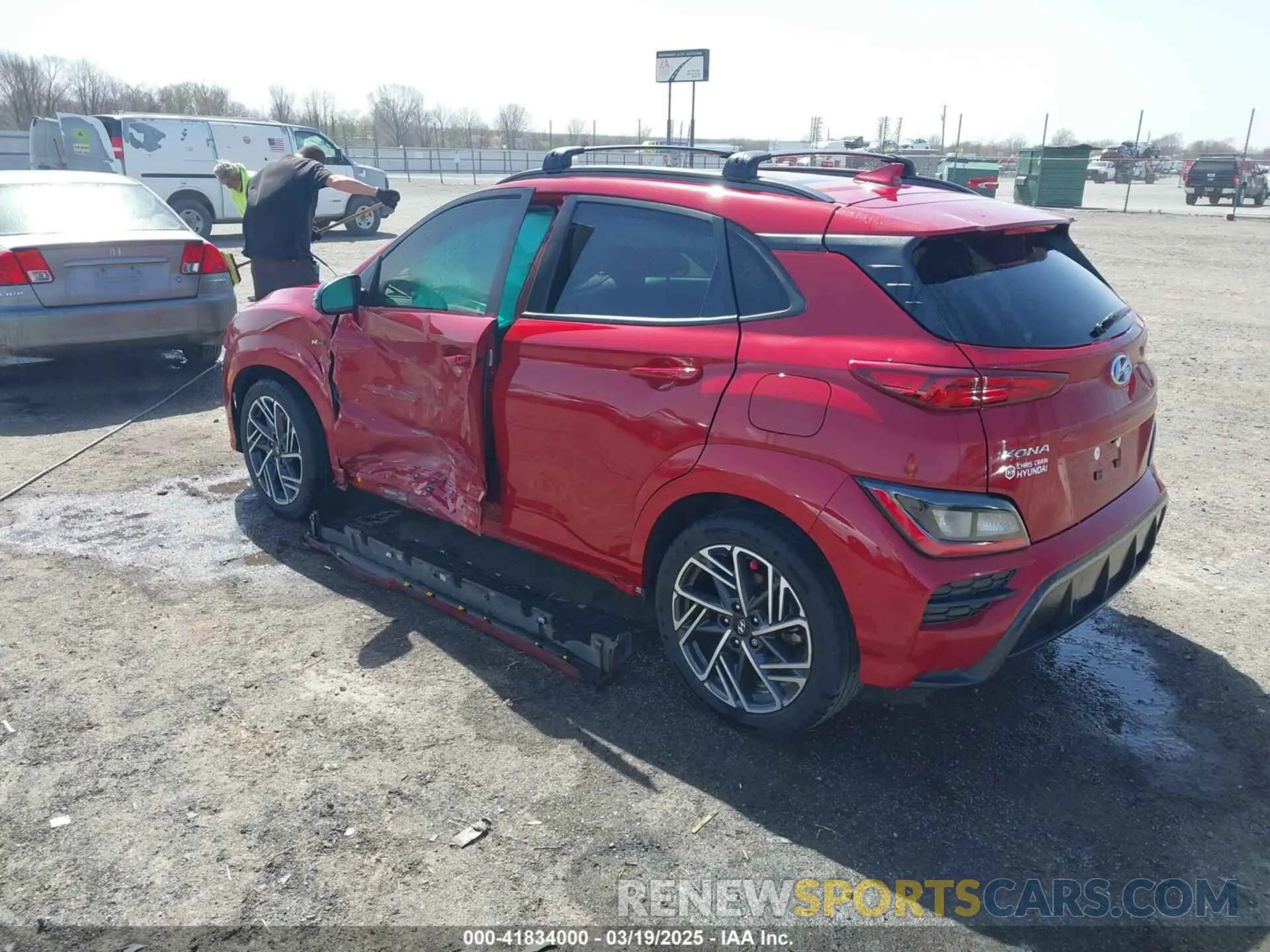 3 Photograph of a damaged car KM8K33A39PU951418 HYUNDAI KONA 2023