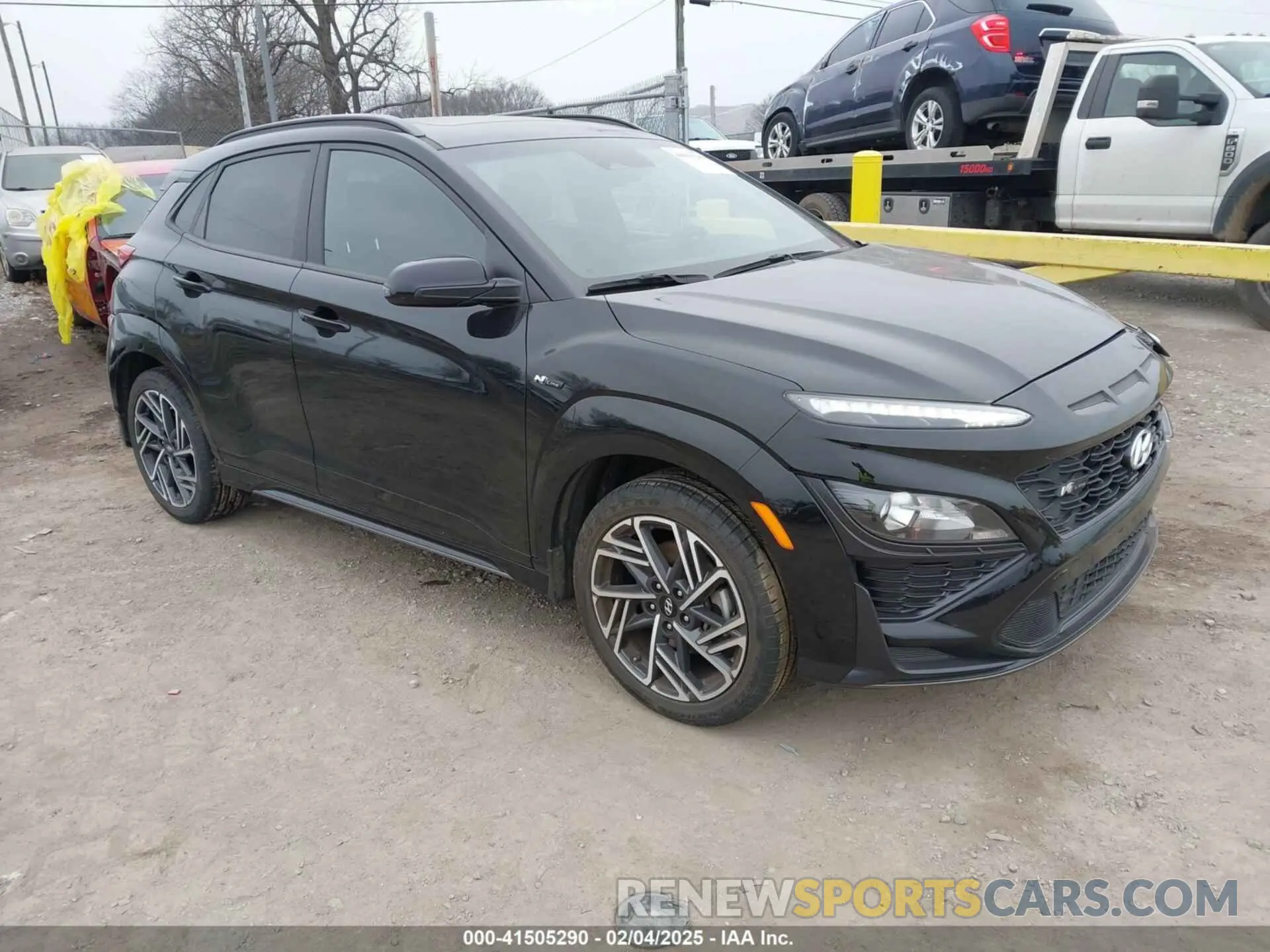 1 Photograph of a damaged car KM8K33A39PU989957 HYUNDAI KONA 2023