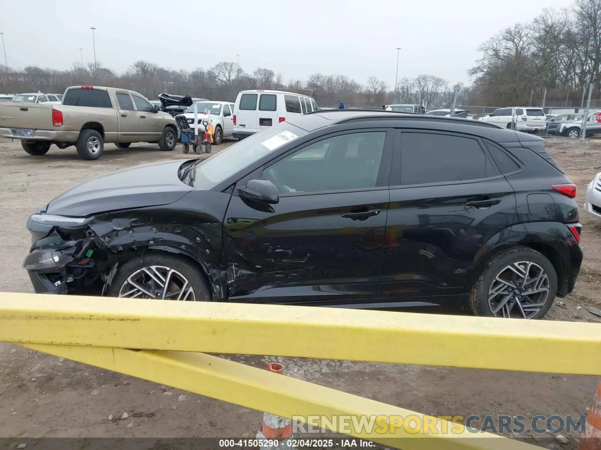 14 Photograph of a damaged car KM8K33A39PU989957 HYUNDAI KONA 2023