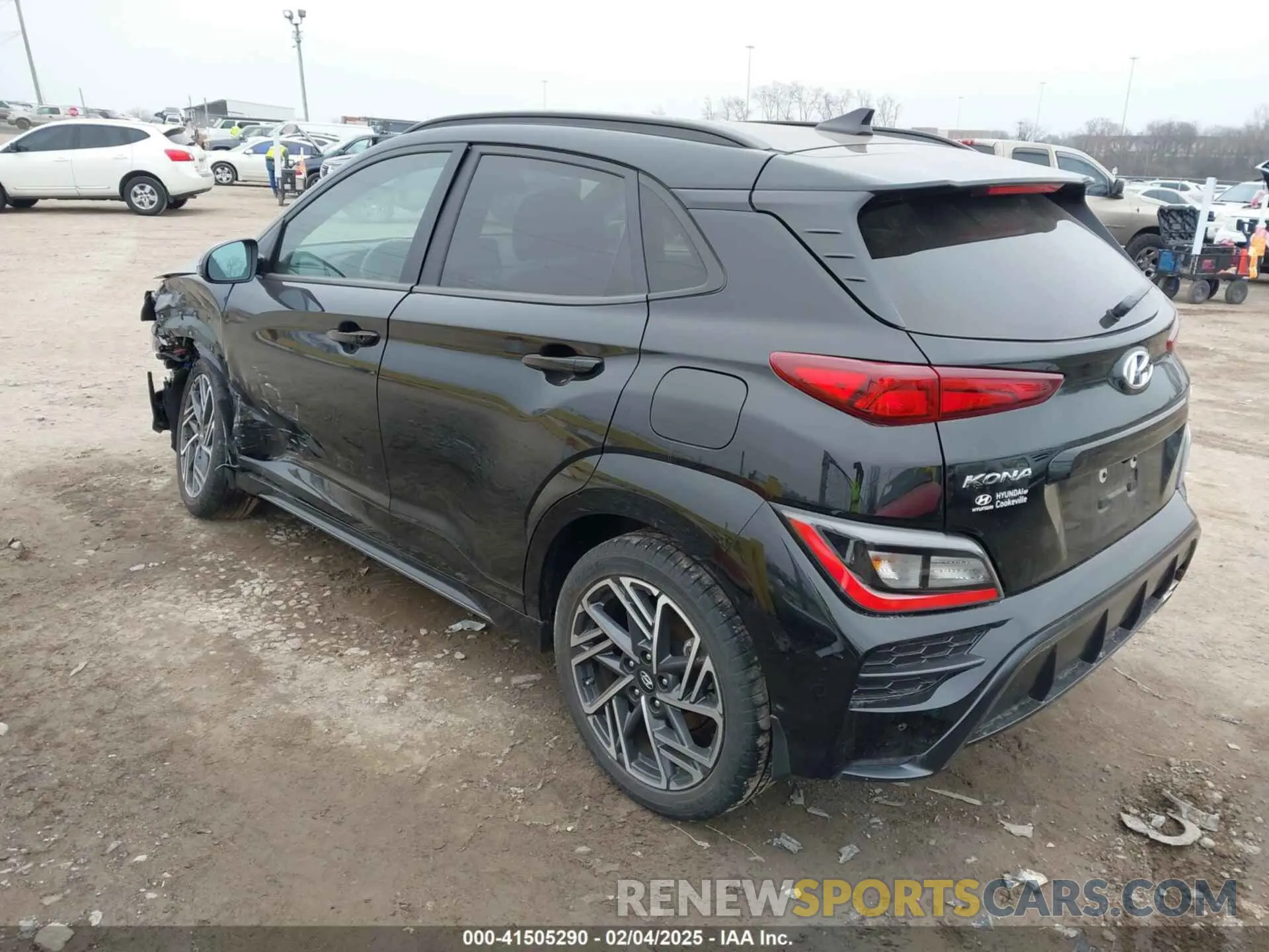3 Photograph of a damaged car KM8K33A39PU989957 HYUNDAI KONA 2023